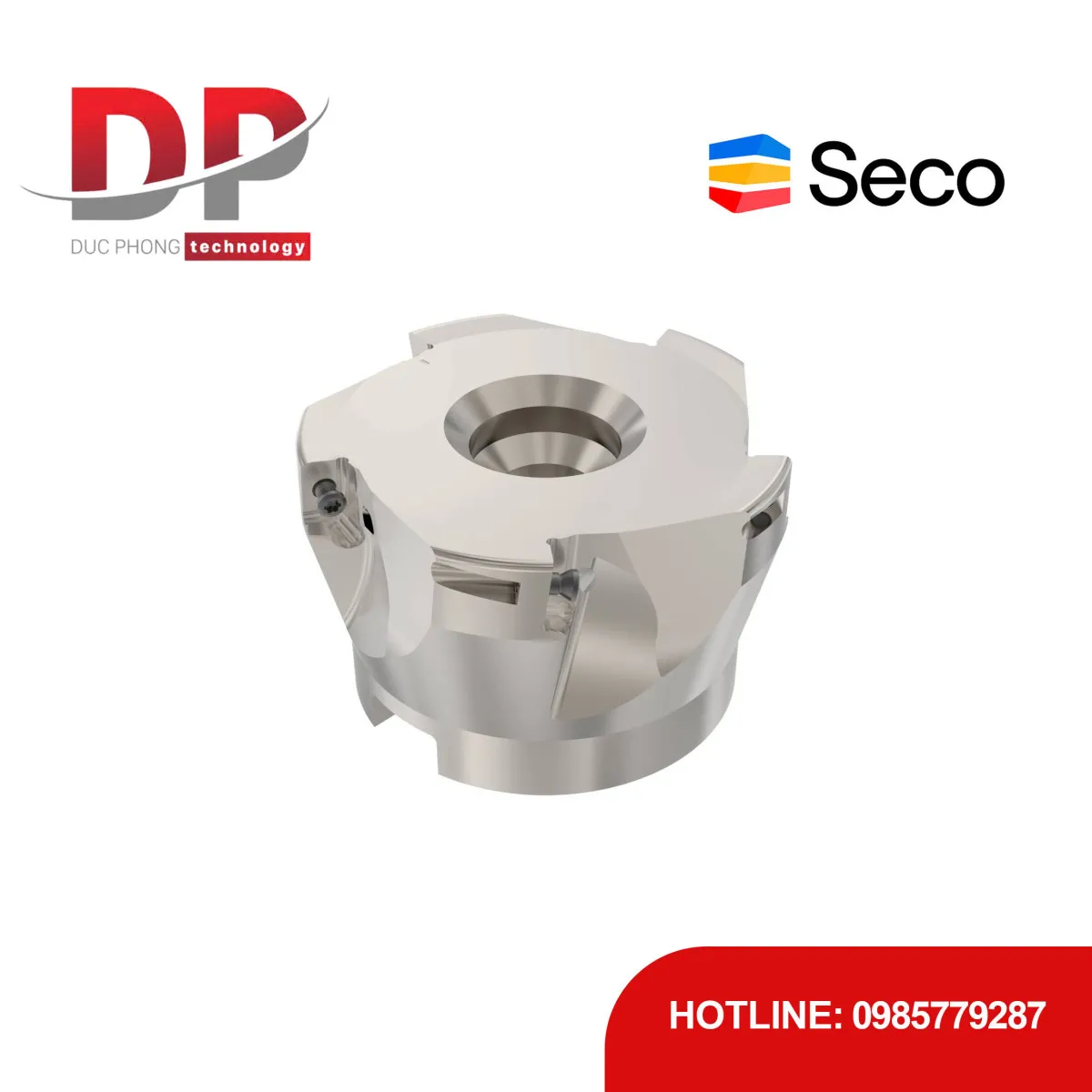 Dao phay gắn mảnh Seco Tools Turbo R220.69-0063-10-5A (DC 63.0mm)