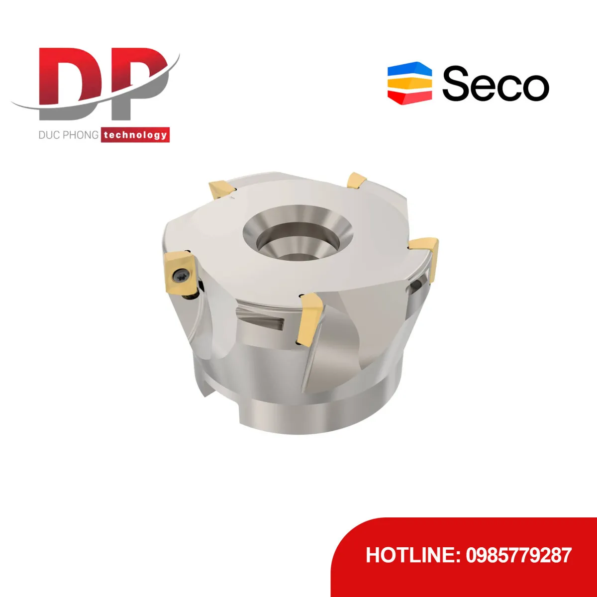Dao phay gắn mảnh Seco Tools Turbo R220.69-0063-10-5A (DC 63.0mm)