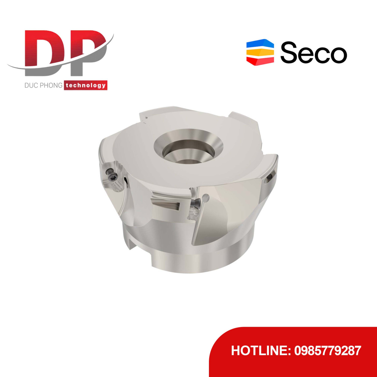 Dao phay gắn mảnh Seco Tools Turbo R220.69-0066-10-5A (DC 66.0mm)