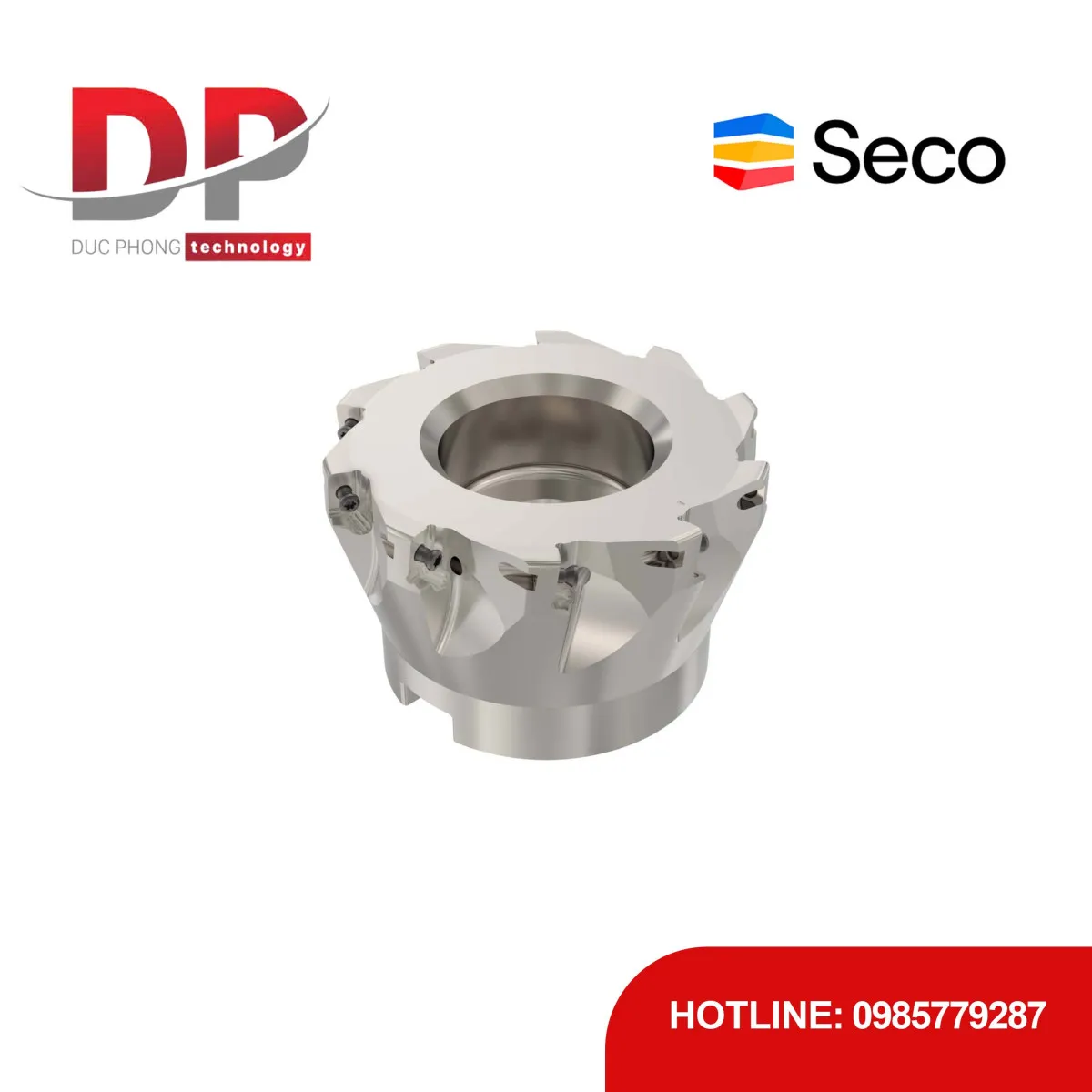 Dao phay gắn mảnh Seco Tools Turbo R220.69-0080-10-10A (DC 80.0mm)