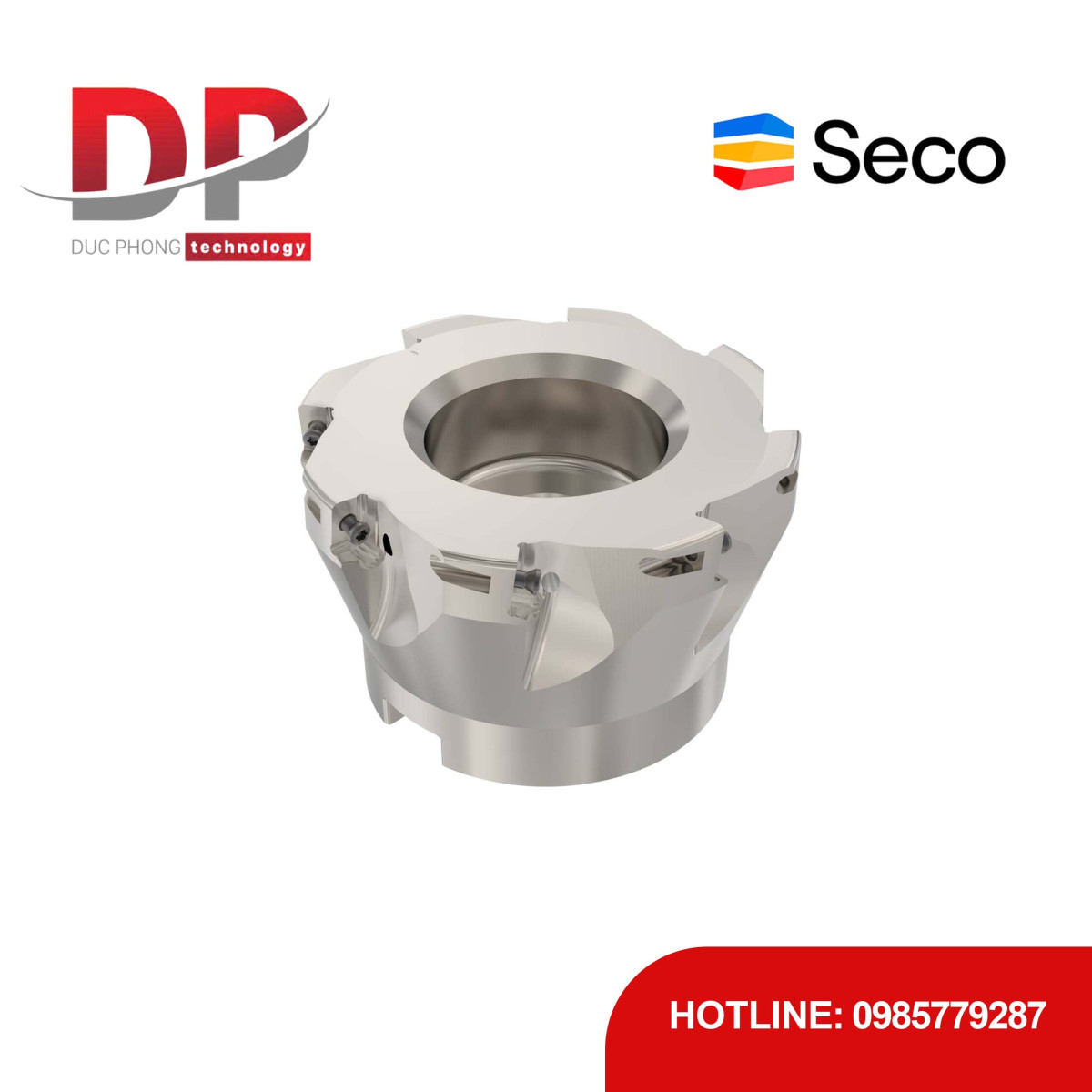 Dao phay gắn mảnh Seco Tools Turbo R220.69-0080-10-8A (DC 80.0mm)