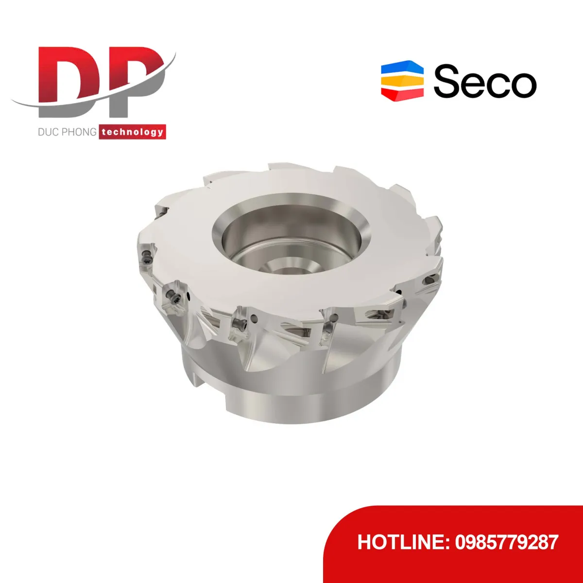 Dao phay gắn mảnh Seco Tools Turbo R220.69-0100-10-12A (DC 100.0mm)