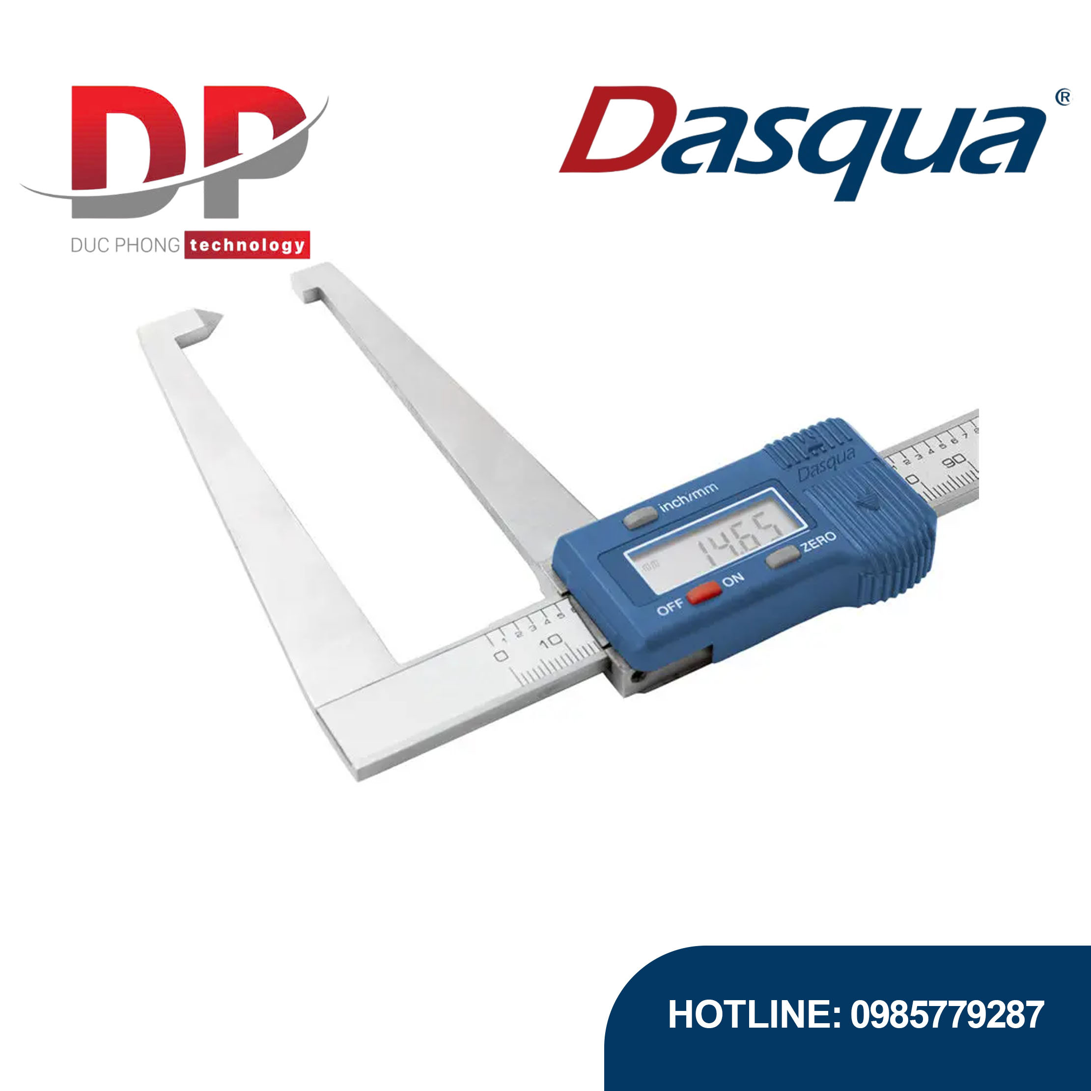 Thước kẹp điện tử đo phanh đĩa màn hình LCD 2240-0005 - Dasqua