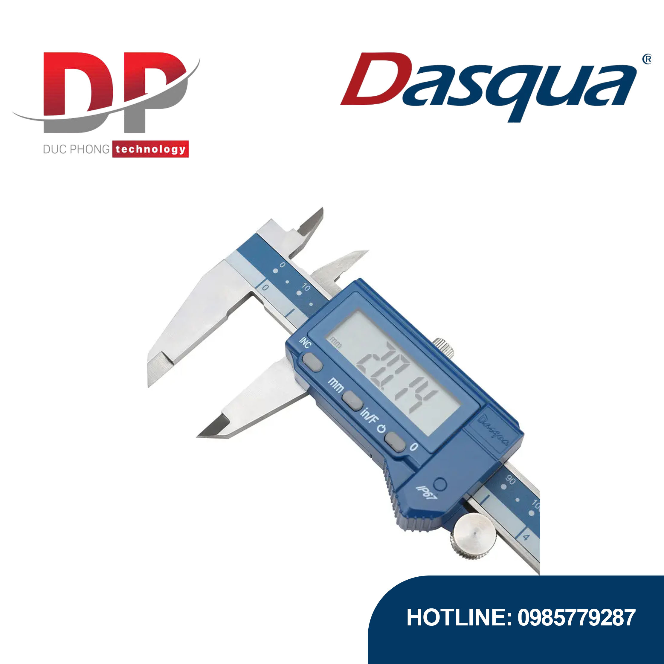 Thước kẹp kỹ thuật số chống nước IP67 6inch/150mm Series 2015 - Dasqua