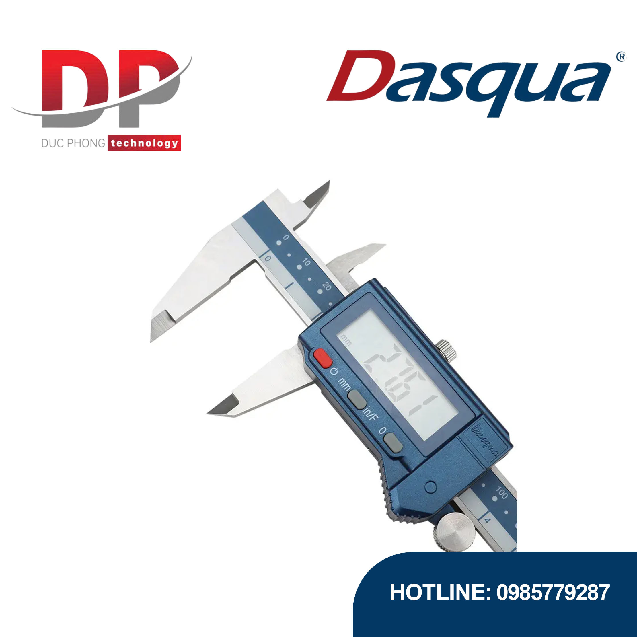 Thước kẹp kỹ thuật số chống nước P54 6inch/150mm 2000-1005 - Dasqua