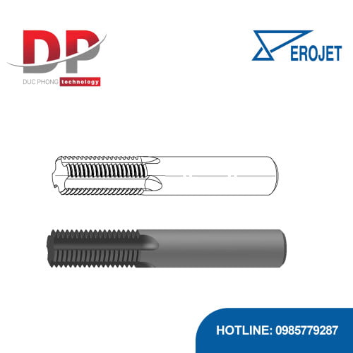 Dao phay ren me thẳng Erojet TMX tiêu chuẩn BSP/G/W