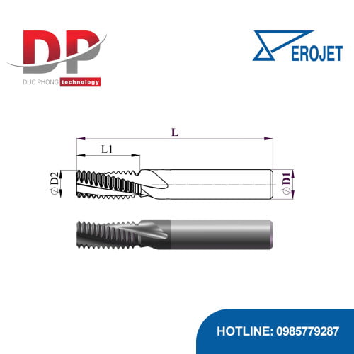 Dao phay ren me xoắn Erojet TMG tiêu chuẩn BSP/G/W