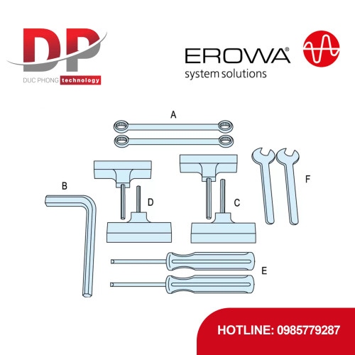 Bộ dụng cụ EROWA ER-010906, sửa chữa và lắp đặt các hệ thống EROWA