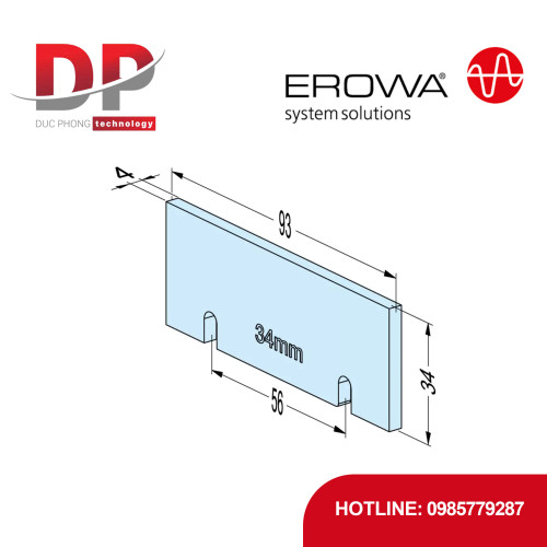 Chi tiết đỡ EROWA ER-099237 Support 34 Wide