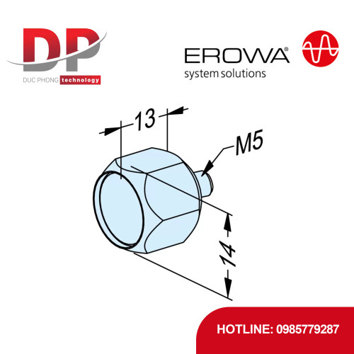 Chip nhận dạng EROWA ER-035154 EWIS Rapid với đế kẹp SW14