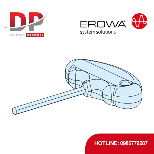 Cờ lê lục giác EROWA ER-007769 SW 6, có tay cầm PB 207, thép tôi cứng