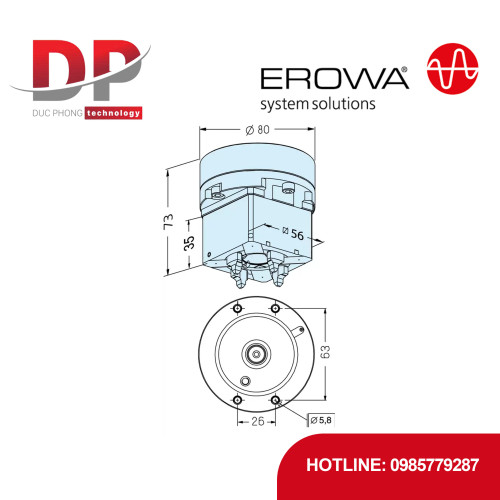 Đầu kẹp tích hợp EROWA ER-035261