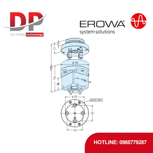 Đầu kẹp tích hợp EROWA ER-035262 ITS 50 Compact CombiChuck