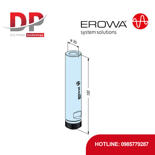 Đế kẹp ren EROWA ER-033654 M3, chuôi mài 20 mm