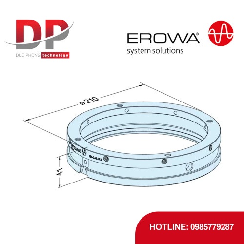 Vòng kẹp EROWA ER-046473 RN ProductionChuck 210, thép tôi cứng, tự động
