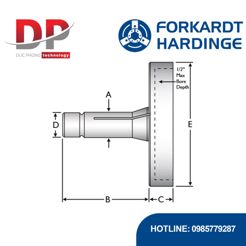 Đầu kẹp 3AT Round Step Chuck - Forkardthardinge