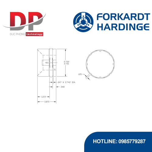 Đệm kẹp S26 Collet Pad Customer Blank - Forkardthardinge