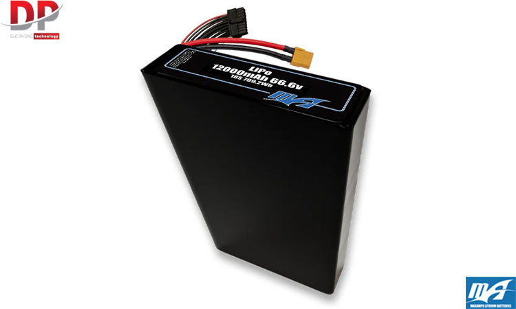 Bộ pin LiPo 12000mAh 18S2P 66,6v - Maxamps