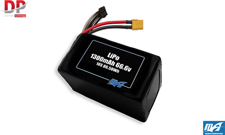 Bộ pin LiPo 1300mAh 18S 66,6v - Maxamps
