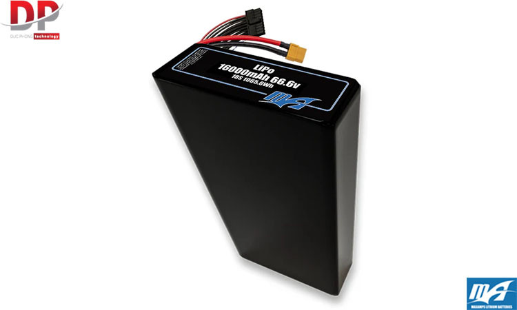 Bộ pin LiPo 16000mAh 18S2P 66,6v - Maxamps