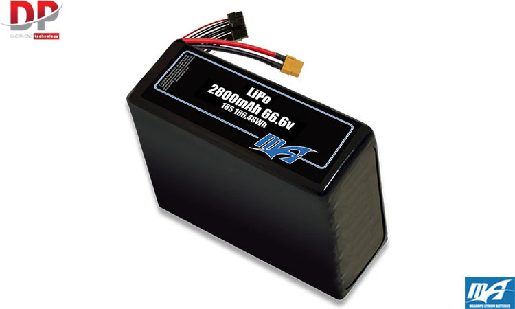 Bộ pin LiPo 2800mAh 18S 66,6v - Maxamps