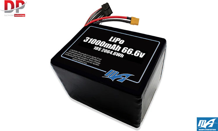 Bộ pin LiPo 31000mAh 18S 66,6v - Maxamps