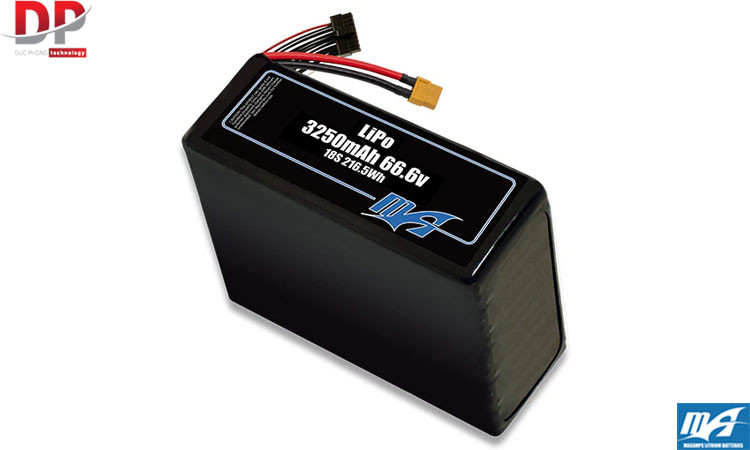 Bộ pin LiPo 3250mAh 18S 66,6v - Maxamps
