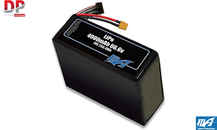 Bộ pin LiPo 4000mAh 18S 66,6v - Maxamps