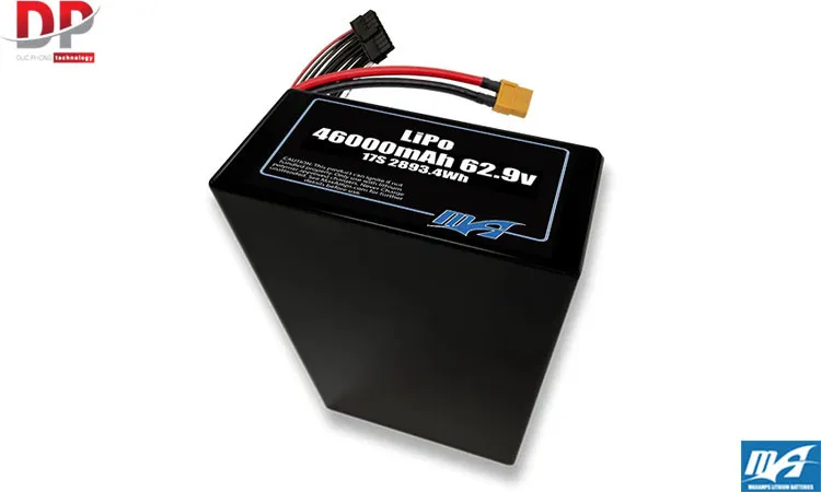 Bộ pin LiPo 46000mAh 17S2P 62.9v - Maxamps