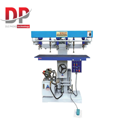 Máy khoan đứng thủy lực 8 mũi Hồng Ký