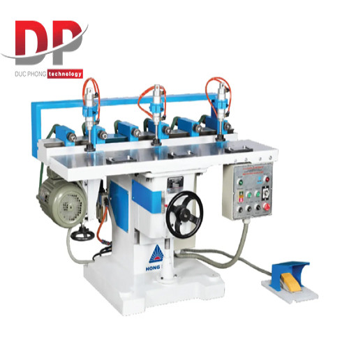 Máy khoan gỗ 6 mũi tự động thân ngang Hồng Ký