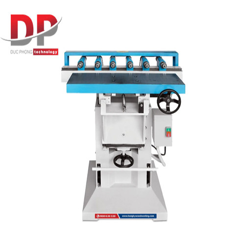 Máy khoan gỗ ngang 6 mũi ray bi Hồng Ký