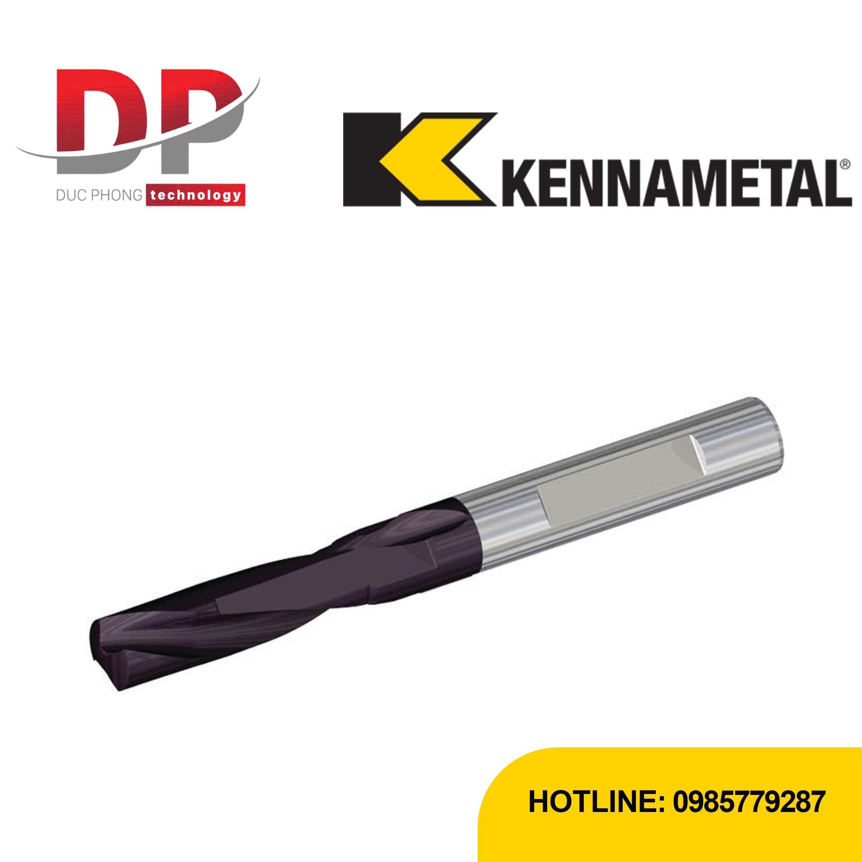 Mũi khoan hợp kim nguyên khối Kennametal B343 HPG - 2 me cắt