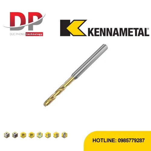 Mũi khoan Kennametal GOdrill™ 3×D – Straight Shank – hệ mét