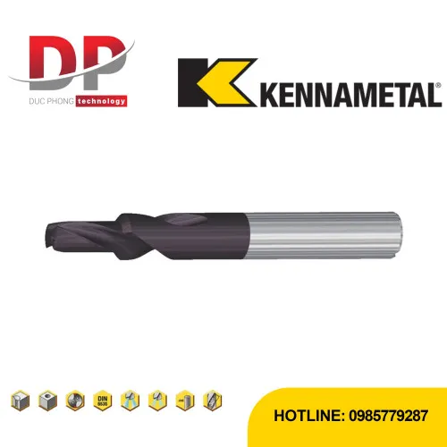 Mũi khoan Kennametal KenDrill™ HP Short – Làm mát trong – hệ mét