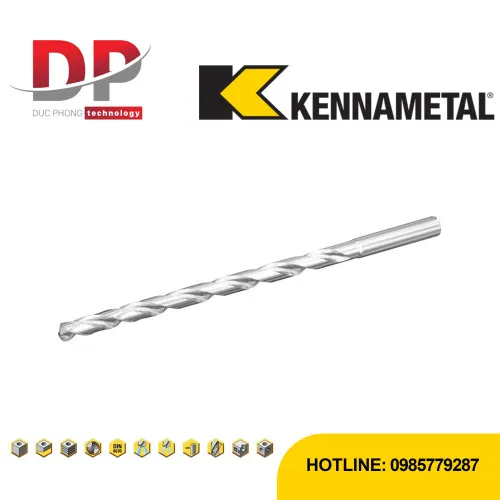 Mũi khoan Kennametal KenDrill™ HPS 15×D – Làm mát trong – hệ mét