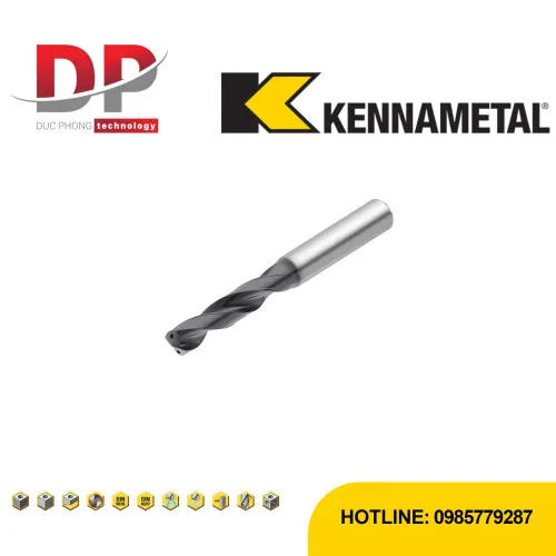 Mũi khoan Kennametal Kenna Universal™ 3×D – Làm mát trong – hệ mét
