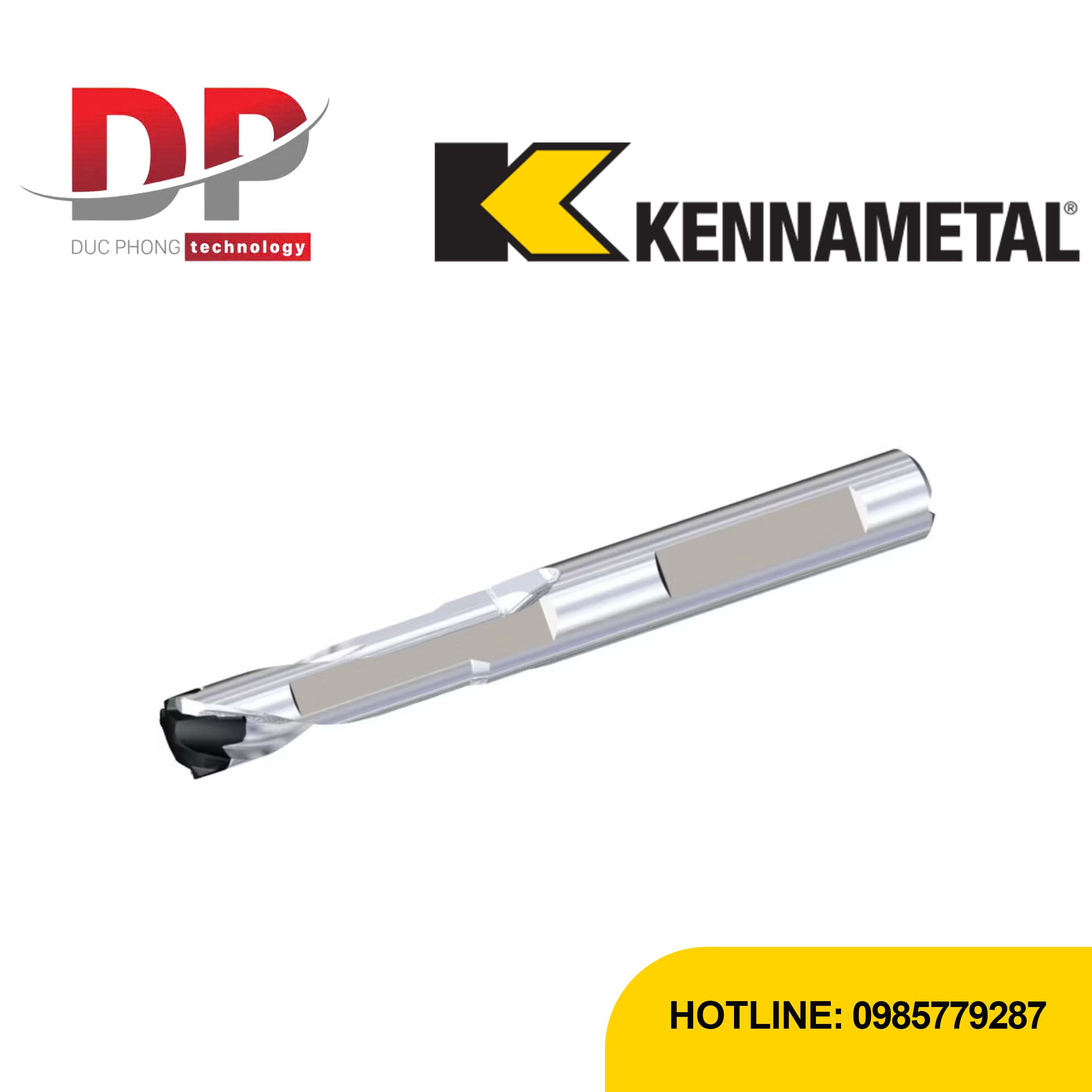 Thân mũi khoan đa năng Kennametal BF System dùng cho KenTIP™ BF – Chiều sâu 3x D