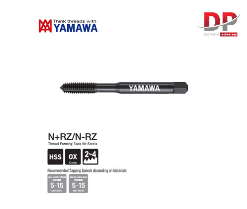 Mũi Taro Nén Chạy Thép Ren UNF Lỗ Thông Bít N-RZ Yamawa