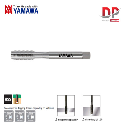 Mũi Taro Hand Tap Chạy Ren UNEF Lỗ Thông Bít HT Yamawa