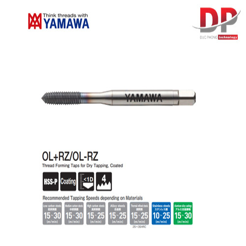 Mũi Taro Nén UNF Lỗ Thông OL-RZ Yamawa