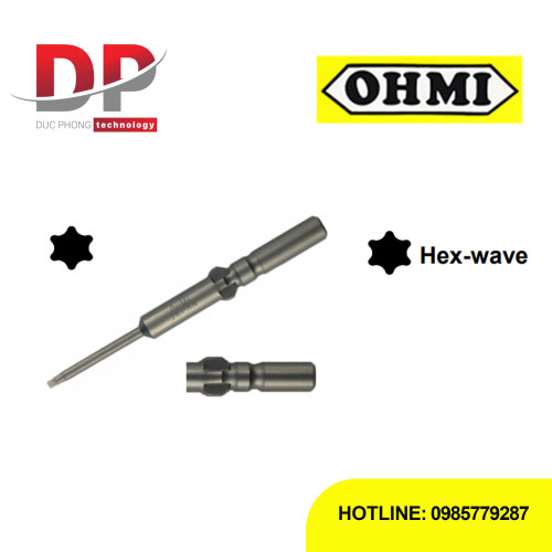 Đầu bắt vít hình sao T10 OHMI VH-5T T10x5x60(3x20)