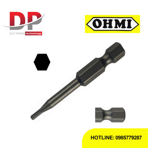 Đầu vặn vít lục giác chìm Ohmi V-17X H2.5x7x50