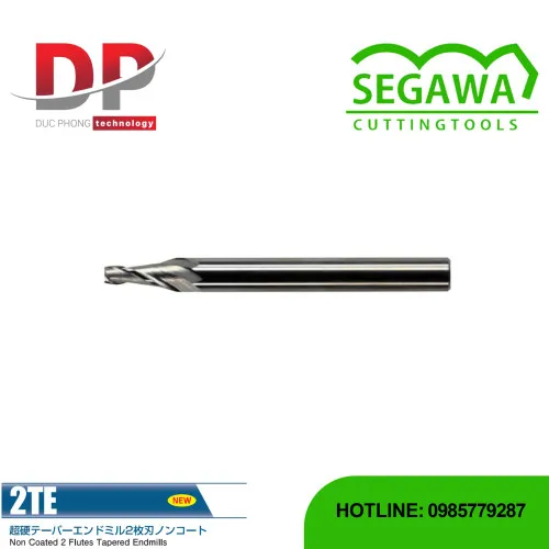 Dao phay ngón côn 2TE Carbide 2 me - Segawa