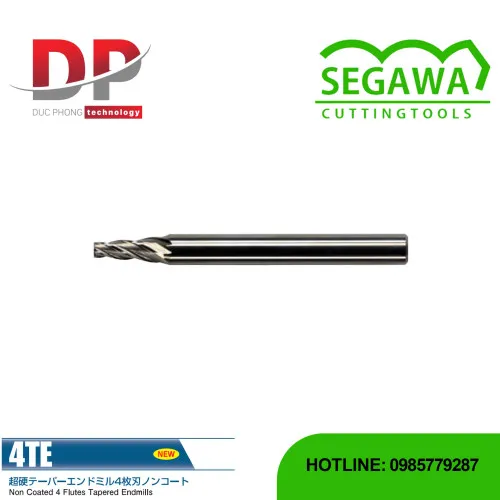 Dao phay ngón côn 4TE Carbide 4 me - Segawa