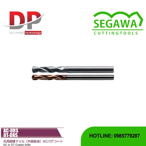 Mũi khoan đa năng Carbide có phủ AC hoặc OT - Segawa (AC DRS - OT DRS)