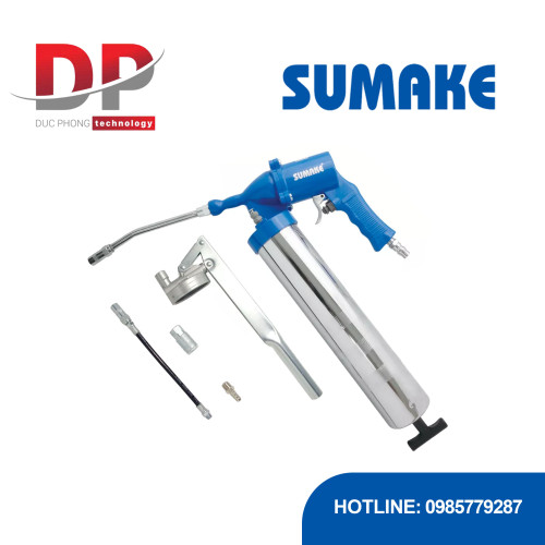 Bộ súng bơm mỡ hơi Sumake ST-6636-6 400 cc, kèm 6 phụ kiện