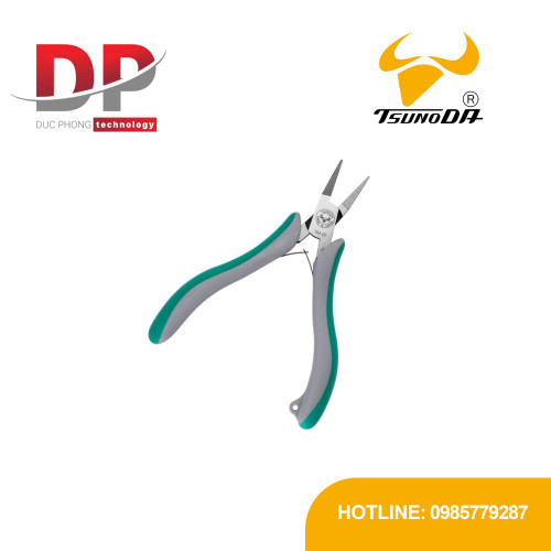 Kìm mũi nhọn hàm phẳng dài Tsunoda TM-07