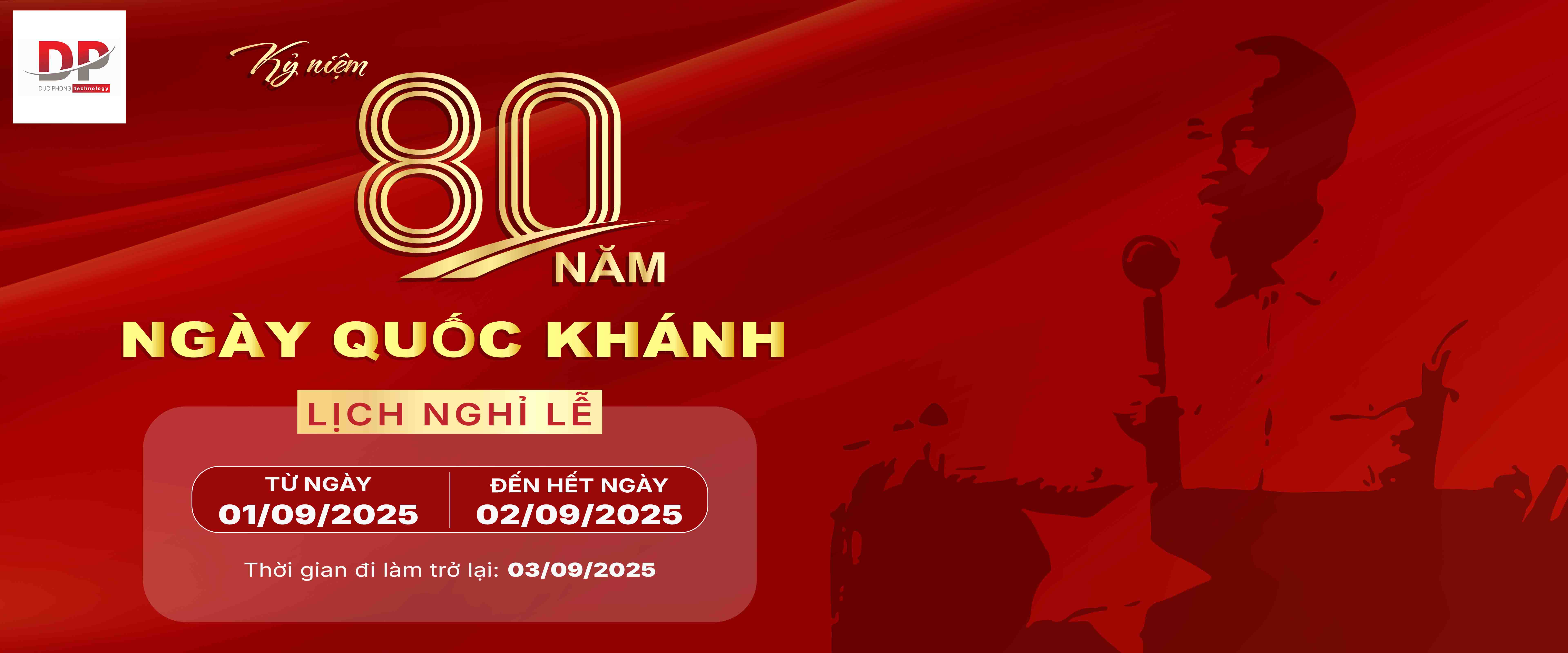 Thông báo nghỉ lễ 2/9