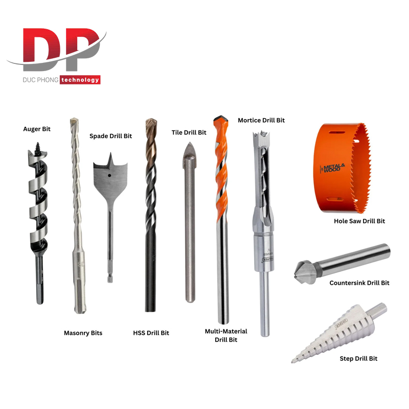 Mũi khoan và các loại mũi khoan phổ biến